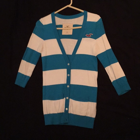 Striped Hollister Cardigan - Picture 1 of 3
